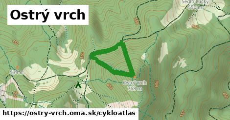 ikona Cyklo cykloatlas v ostry-vrch
