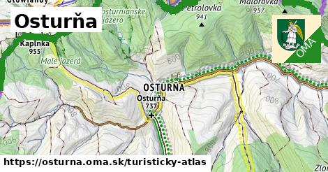 ikona Osturňa: 34 km trás turisticky-atlas v osturna
