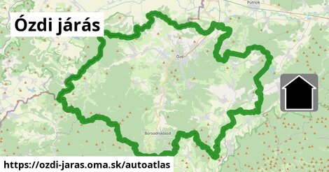 ikona Mapa autoatlas v ozdi-jaras