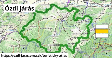 ikona Turistická mapa turisticky-atlas v ozdi-jaras