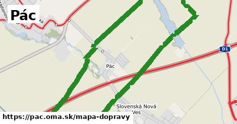 ikona Pác: 31 km trás mapa-dopravy v pac