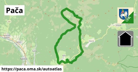 ikona Mapa autoatlas v paca