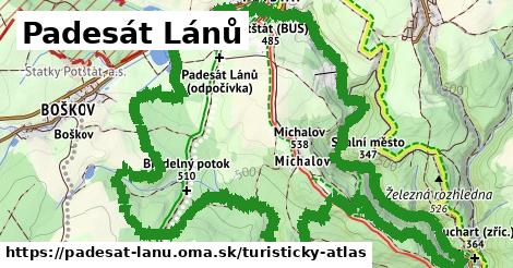 ikona Turistická mapa turisticky-atlas v padesat-lanu