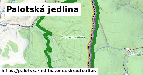 ulice v Palotská jedlina