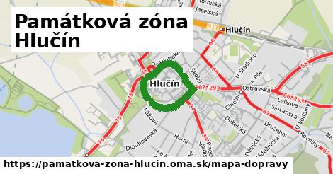ikona Mapa dopravy mapa-dopravy v pamatkova-zona-hlucin