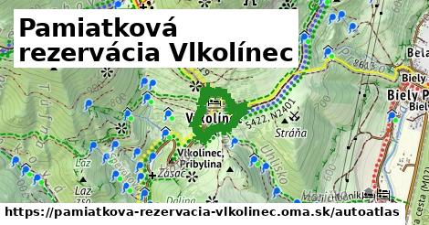 ikona Mapa autoatlas v pamiatkova-rezervacia-vlkolinec