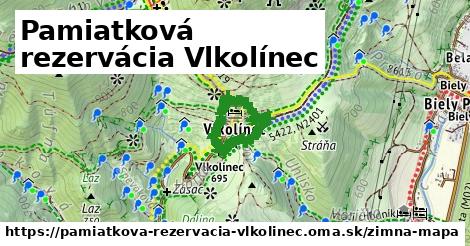 ikona Pamiatková rezervácia Vlkolínec: 0 m trás zimna-mapa v pamiatkova-rezervacia-vlkolinec