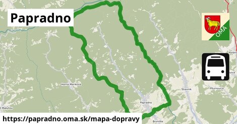 ikona Mapa dopravy mapa-dopravy v papradno