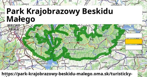 ikona Turistická mapa turisticky-atlas v park-krajobrazowy-beskidu-malego