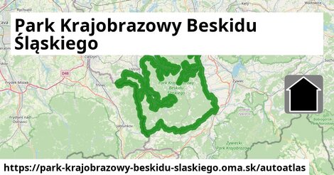 ulice v Park Krajobrazowy Beskidu Śląskiego