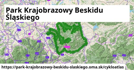 ikona Cyklo cykloatlas v park-krajobrazowy-beskidu-slaskiego