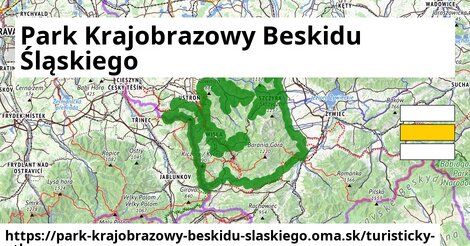 ikona Turistická mapa turisticky-atlas v park-krajobrazowy-beskidu-slaskiego