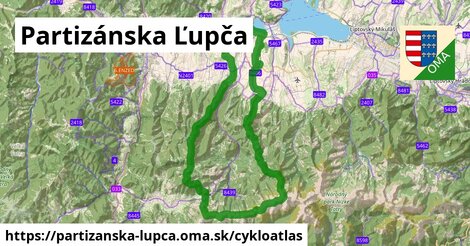 ikona Cyklo cykloatlas v partizanska-lupca