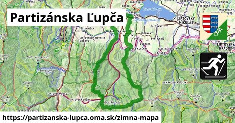 ikona Zimná mapa zimna-mapa v partizanska-lupca