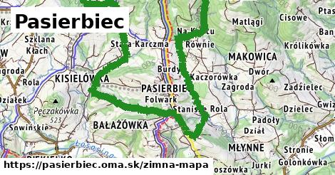 ikona Zimná mapa zimna-mapa v pasierbiec