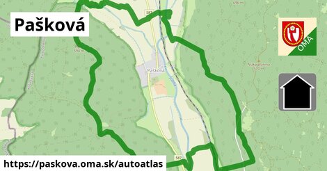 ikona Mapa autoatlas v paskova