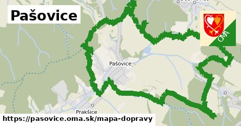 ikona Pašovice: 0 m trás mapa-dopravy v pasovice