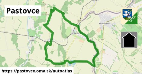 ikona Mapa autoatlas v pastovce