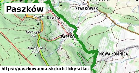 ikona Turistická mapa turisticky-atlas v paszkow