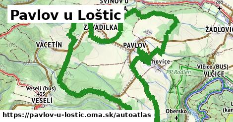 ikona Mapa autoatlas v pavlov-u-lostic