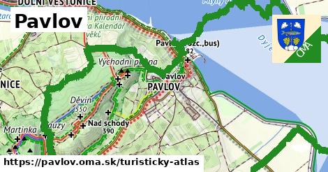 ikona Turistická mapa turisticky-atlas v pavlov