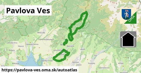 ikona Mapa autoatlas v pavlova-ves