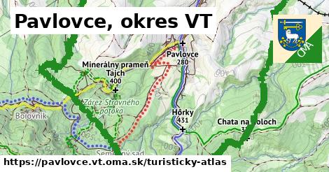 ikona Turistická mapa turisticky-atlas v pavlovce.vt