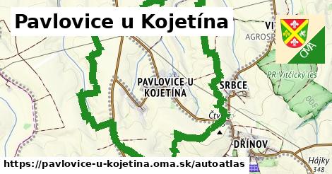 ikona Mapa autoatlas v pavlovice-u-kojetina