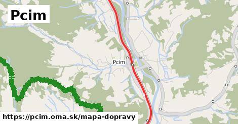 ikona Pcim: 21 km trás mapa-dopravy v pcim