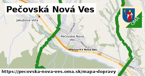 ikona Pečovská Nová Ves: 6,6 km trás mapa-dopravy v pecovska-nova-ves
