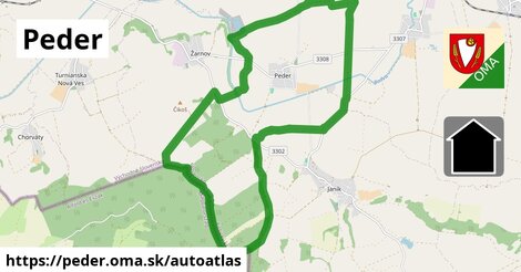 ikona Mapa autoatlas v peder