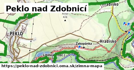 ikona Zimná mapa zimna-mapa v peklo-nad-zdobnici