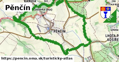 ikona Turistická mapa turisticky-atlas v pencin