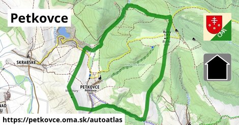 ikona Mapa autoatlas v petkovce