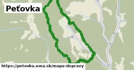 ikona Peťovka: 0 m trás mapa-dopravy v petovka
