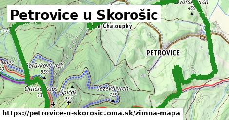 ikona Petrovice u Skorošic: 0 m trás zimna-mapa v petrovice-u-skorosic