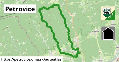 ikona Mapa autoatlas v petrovice