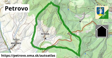 ikona Mapa autoatlas v petrovo