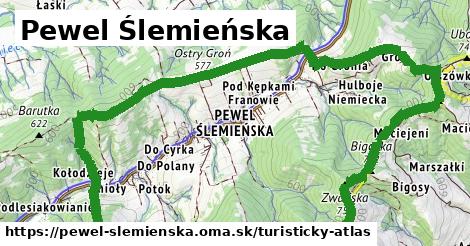 ikona Turistická mapa turisticky-atlas v pewel-slemienska