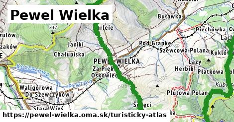 ikona Turistická mapa turisticky-atlas v pewel-wielka