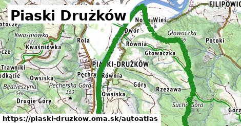 ikona Mapa autoatlas v piaski-druzkow