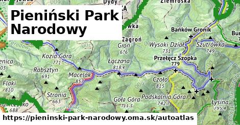 ikona Mapa autoatlas v pieninski-park-narodowy