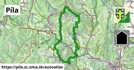 ikona Mapa autoatlas v pila.zc