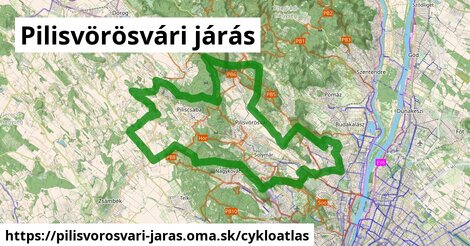 ikona Cyklo cykloatlas v pilisvorosvari-jaras