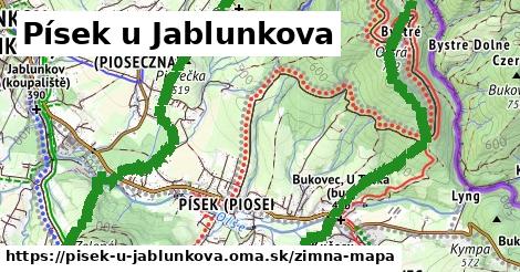 ikona Zimná mapa zimna-mapa v pisek-u-jablunkova