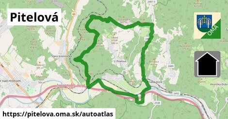 ikona Mapa autoatlas v pitelova