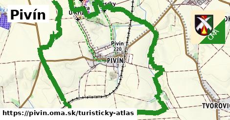 ikona Turistická mapa turisticky-atlas v pivin