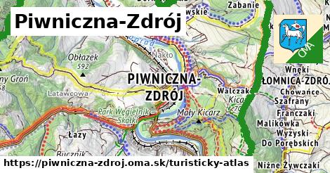 ikona Turistická mapa turisticky-atlas v piwniczna-zdroj