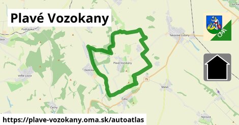 ikona Mapa autoatlas v plave-vozokany