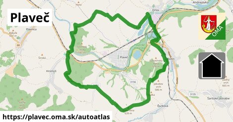 ikona Mapa autoatlas v plavec